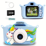 Updated HD Children's Digital Camera With Soft Protective Unicorn Case Toys
