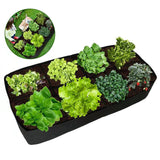 Fabric Raised 8 Grids Garden Plant Grow Bags Reusable Felt Planting Bed Rectangle for Growing Herbs wers Vegetable