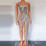 Sexy Luxury Shining Elegant Evening Dress Performance Annual Meeting