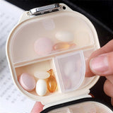 2PCS Portable Daily Pill Box Travel Medication Organizer