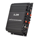 S-299 Mini 4.1 Stereo Power BT Portable Car and Home Dual-use 4*40W Remote Control Audio Amplifier