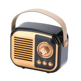 New Bluetooth Speaker Retro Mini Portable Stereo Plug-in Radio Wireless Intelligent