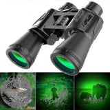 100x180 Zoom Binoculars Day Night Vision Bak4 Prism High Power Waterproof + Case