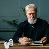 60X Mini Microscope Pocket Magnifier Mini Portable Handheld Microscope With Built-in LED Light Jewelry Magnifier Magnifying With
