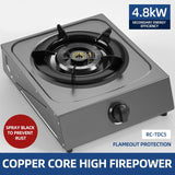 Household Stainless Steel Energy-Saving Gas Single Stove - Desktop for Kitchen Cooking