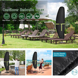 1 Set Patio Parasol Cover For Cantilever Offset Umbrella 265 40 X 70/50 Cm