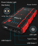 Utrai 1000A Peak Current Jumpstart 12V/8A jump starter power bank portable car battery mini jump starter Wholesale Factory