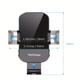 Car wireless 15W fast charging charger, car phone holder accessory