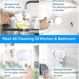 1pc Electric Magic Brush, Spin Scrubber, Electric Cleaning Brush 5-in-1 Handheld Kitchen Cleaner