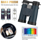 12x42 Powerful Professional Binoculars With Bak4 Prism Fmc Lens - Ligh