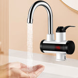 Electric Heater Tankless Instant Faucet Cold Hot Water with LED Display for Kitchen Bathroom