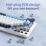 K82 Wired nical Keyboard,75% Layout ,Full Key Hot Swappable,Cool Backlight,Gamer Keyboard,For PC/Windows/