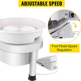 25CM 350W DIY Pottery 9.8" Forming Electric Table Top Ceramic Wheel for Ceramics Clay Art