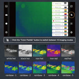 HT-203H Android Type-C 256*192 Imager 25Hz Mobile Thermal Imaging Camera for PCB Device Fault Detect