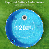 KOSGHO Cordless Robotic Cleaner IPX8 Waterproof Dual-Motor Strong Suction Self-Parking 120Min Runtime Automatic Pool Vacuum