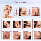 26 PCS Professional Clippers Pedicure Nail Cutter Scissor Cuticle Nipper Nails Tool Foot Face Grooming Kit Manicure Set