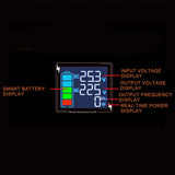 Pure Sine Wave 12/24V to 220V 50HZ Solar Car Inverter Portable Power Ban Converter DC To AC With LED Screen 2 Sockets