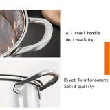 1pc Stainless Steel Stock Pot (22.0cm), Large Stockpot, Soup Pot, Kitchen Utensils, Kitchen Gadgets, Kitchen Accessories