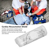 1 Roll Cardiopulmonary Barrier Disposable Face Shield for Emergency Use Cardiac Resuscitation Facial Cover