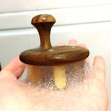 Natural sandalwood horn large teeth head scalp meridian yellow and white water massage hair treatment comb