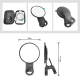 Clip-on Back Camera Selfie Mirror Carry Bag Clean Cloth for i Phone 15/14/13/12/11 Android Smartphone