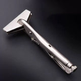 10-Inch D-type Woodworking Sheet Metal Welding Clamp 45 Steel Flat Nose Fixed Powerful Pliers