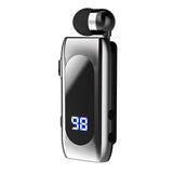 K55 Lavalier Business Bluetooth 5.2 Headphone Talk/Music Time 20 Hours,LED Digital Display,Noice Cancelling Wireless Earphones