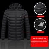 Zone 21 Men Women Winter Outdoor Electric Heated Warm Jacket Suitable for Ski Camping EU Size