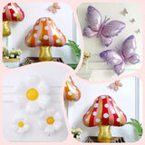 149pcs Fairy Balloon Wreath Arch Set, Bow, Mushroom Balloon, Fairyland Shower Supplies, Princess Themed Party Decoration
