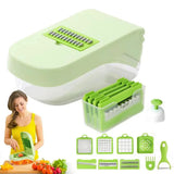 Vegetable Multifunctional Carrot Chopper With Container Food Dicer For Cooking & Meal Prep Onion Slicer Kitchen Gadgets