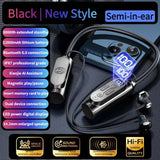 Wireless Earphones Neckband Headphones Gaming LED Display Stereo Sports Headset Halter Waterproof Magnetic Earbuds