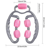 3D floating foam massage suitable for leg neck arm axis muscle relaxer 5-wheel yoga fiess roller massager accessories