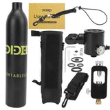 DIDEEP 0.5L Diving Oxygen Cylinder Tank Scuba Oxygen Tank Underwater Breather for Diving Scuba Diving Set with Adapter