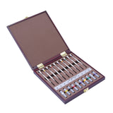 316# Steel Extreme Hardness 10pcs Watch Screwdriver Set in Wooden Case with Spare Tip