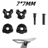 Bike Seatpost Clamp For Carbon Saddle Rails 7x9/7x7mm Bicycle Oval/Round Clip Steel Mountain Road Bikes Accessories