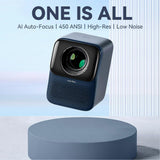 Wanbo T2 MAX NEW Projector 1080P AI Auto Focus Portable Projector  High-Fidelity Sound  Eye Protection  Quiet Operation  Android 9.0  1+16G Storage