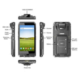 CENAVA Newest IP67 GPS 4G Win 10 Touch PDA Handheld Uhf Rfid 1D 2D Scanner Bar QR Code Scan Industrial Red Smartphone PDAs