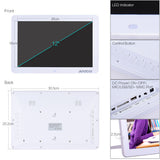 Andoer 12" Wide Screen Picture Digital Album 1280*800 Electronic Photo Frame with Remote Control Multiple Function