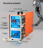220V Heater Induction Heating hine Smelting Furnace High Frequency Welding Metal Quenching and Annealing Equi