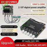 DC12-30V ZK-ST21 BT Digital Amplifier Board 2.1 Channel 100W+100W+200W Subwoofer Chip TPA3221