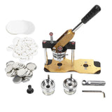100 Sets Button Maker Machine 44mm Rotate Button Pressing Machine DIY Badges with Dies Cutter Wrench Button Press Maker
