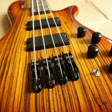4pc Individual Tailpiece Single String Bridge Bass Guitar Saddles
