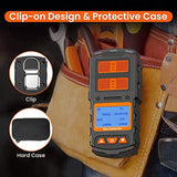 4 In 1 Monitor, Rechargeable Detector Air Quality Tester, High Accuracy Sound Light Vibration Alarm LCD Display