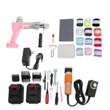 Rug Tufting Starter Kit Battery Powered Cordless Tufting Machine for Home Crafts Carpet Weaving 100240V US Plug