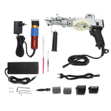 Tufting Starter Kit High Speed 2 in 1 Cut Pile Loop Pile Handheld Electric Rug Tufting Tool Set for Beginners 100240V EU Plug