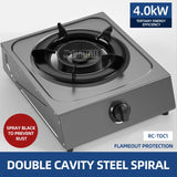 Household Stainless Steel Energy-Saving Gas Single Stove - Desktop for Kitchen Cooking