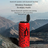 2 In 1 Portable Outdoor Bluetooth Speaker Earbuds Portable Wireless Bluetooth Speaker Bluetooth Headset Noise Cancelling Handfree Calling Subwoofer