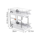 Bathroom Under Cabinet Organizer Shelf With Dividers Multifunctional For Office Removable Drawer Height Adjustable 205-41cm