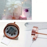 1PC large feather table lamp, bedroom interior decoration lamp