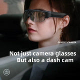 New 4K HD Bluetooth Hands-free Recording Perfect Mini Glasses Camera for Outdoor Sports Bicycle